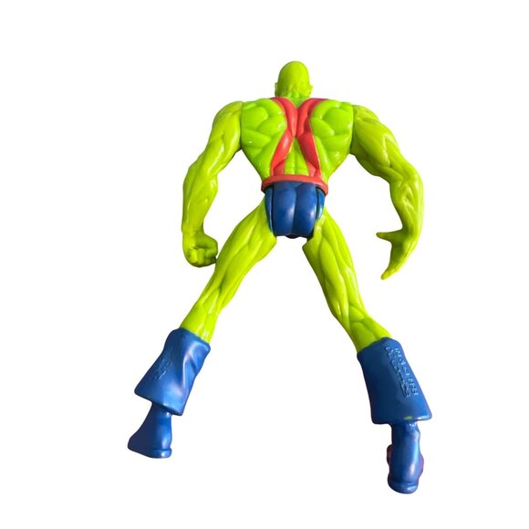 1998 DC Comics Martian Manhunter Action Figure Hasbro Green Red Blue Boots 5" - Picture 3 of 5